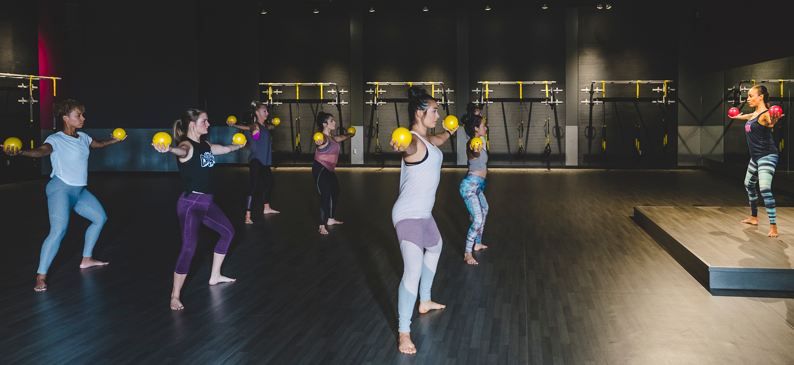 people in badass ballerina class