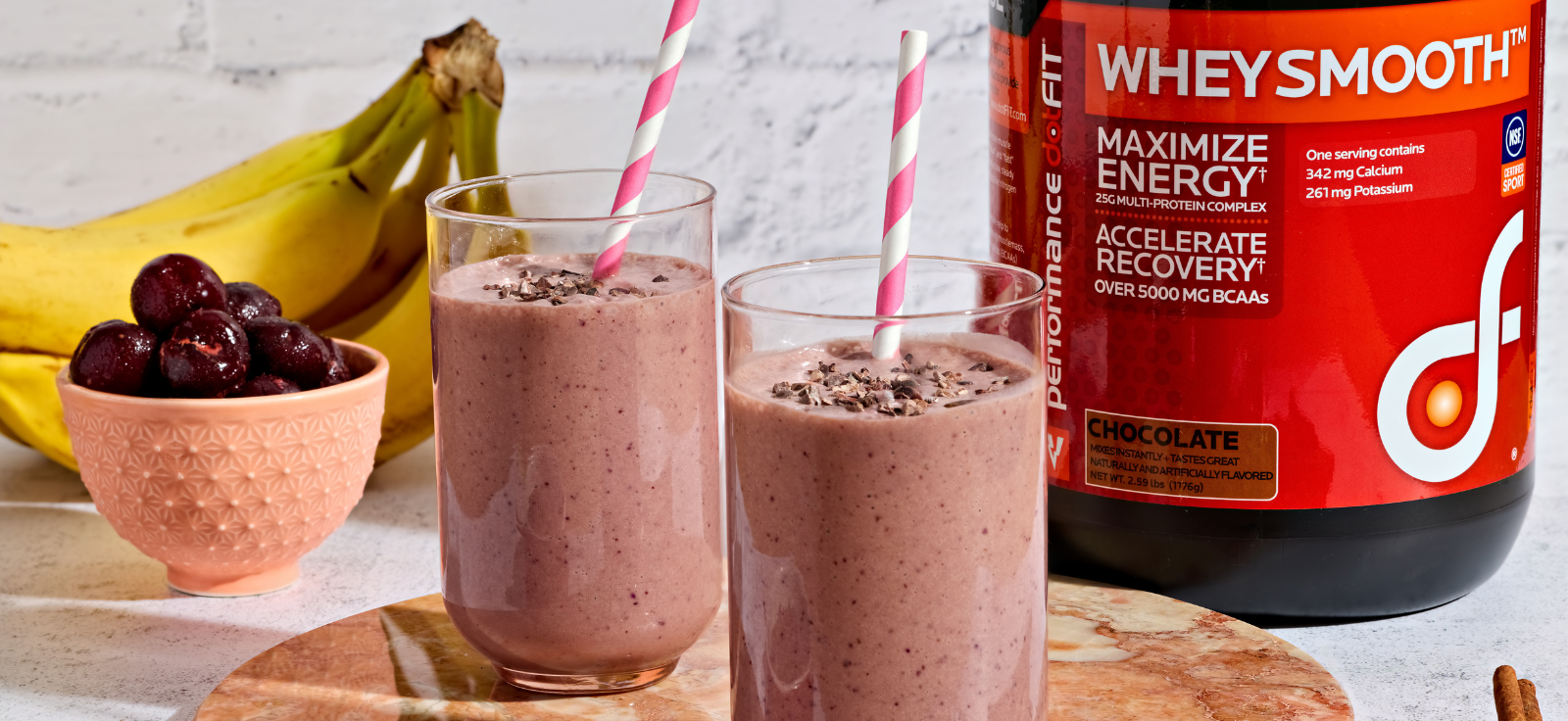 Chocolate Cherry Protein Smoothie